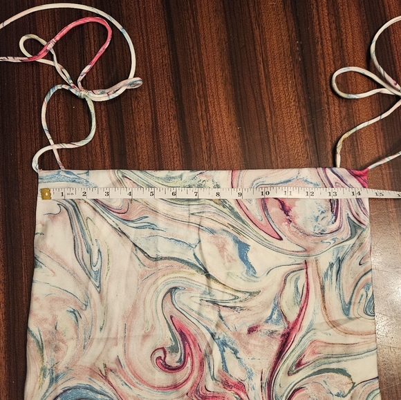 Princess Polly Cherish Mini Multi Swirl Tie Strap Cowl Neck  Slip Dress Sz 2 NWT - Picture 13 of 16